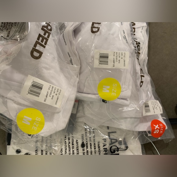 NEW KARL LAGERFELD LARGE SPARKLE LOGO TEE MULTIPLE SIZES - Picture 8 of 8